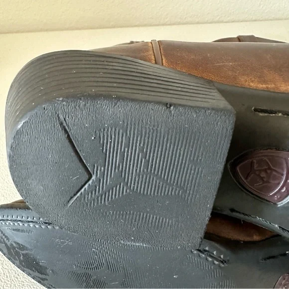 Ariat women’s heritage western boots distressed look R toe size 8 1/2 - Picture 7 of 16